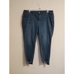 Massini Women's Dark Wash Denim Jeans Plus Size‎ 22